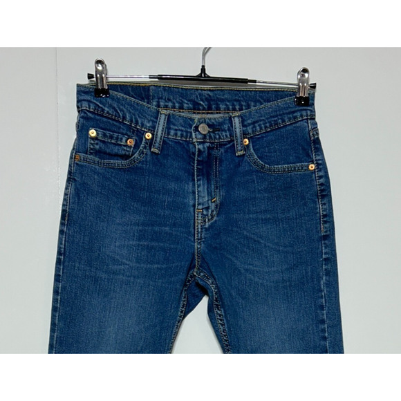 Levis 511 Slim Jeans Mens 30x30 Blue Measures 29x30 Stretch Flex Dark Wash - Picture 2 of 9